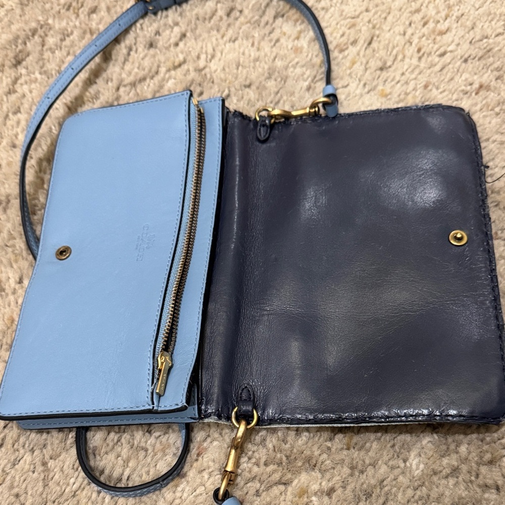 Coach denim Hayden Blue Floral Crossbody Bag with tea floral appliqué - Picture 4 of 7